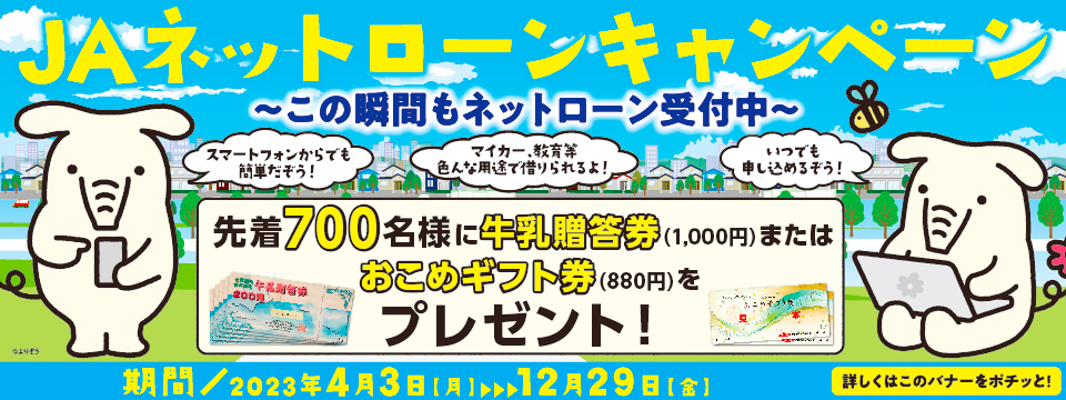 別添4-3-4　JAネットローンキャンペーン（バナー大）
